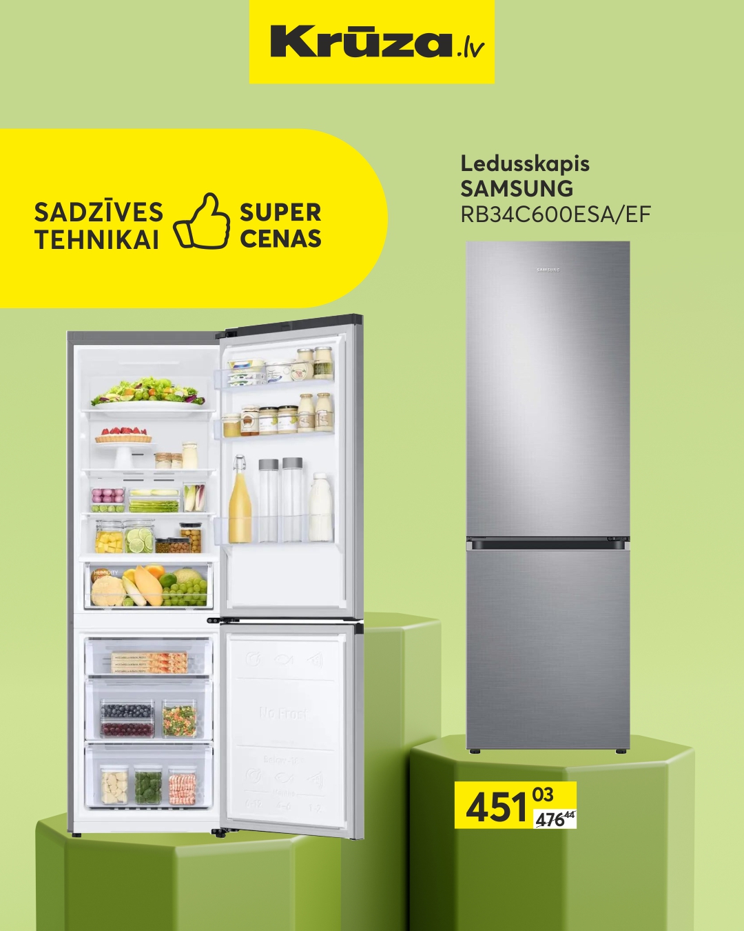 ledusskapis samsung kruza